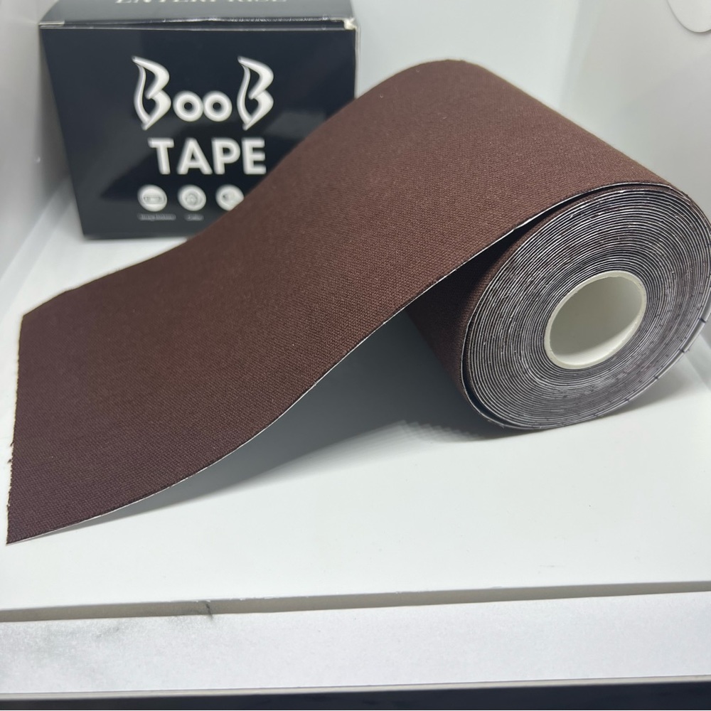 Boob Tape: Color- Coffee, Size 7.5cm*5m, Bra Size- C and D
